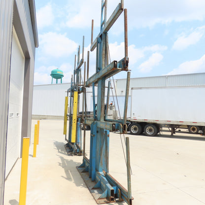 Steel Storage Systems Roll Out Cantilever Rack 3700LB Arm Cap 40" W x 38" H Arms