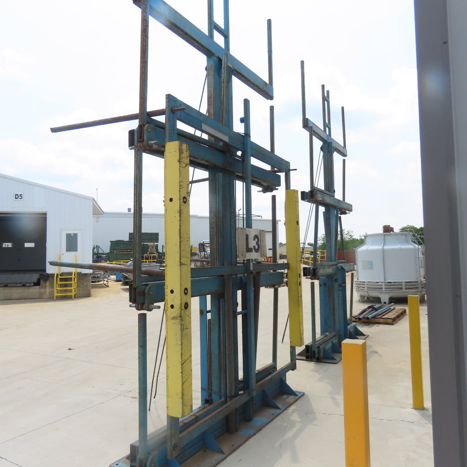 Steel Storage Systems Roll Out Cantilever Rack 3700LB Arm Cap 40" W x 38" H Arms