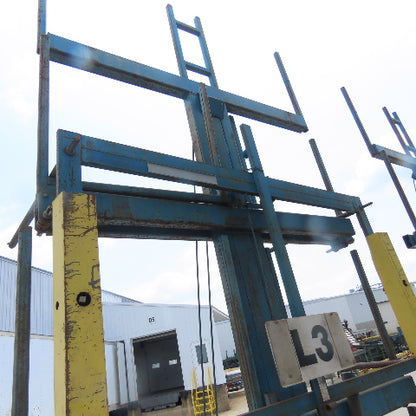 Steel Storage Systems Roll Out Cantilever Rack 3700LB Arm Cap 40" W x 38" H Arms