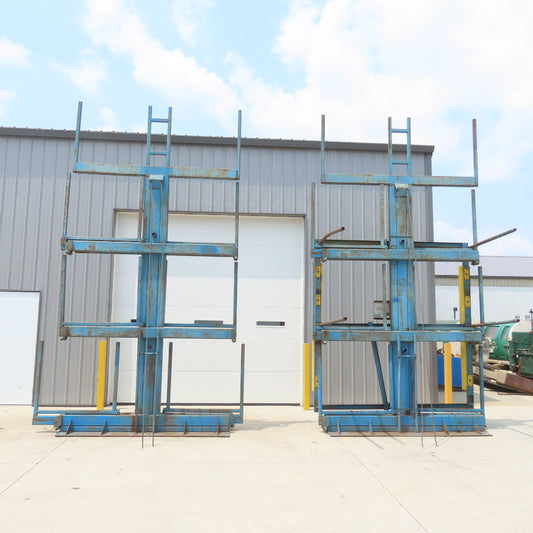 Steel Storage Systems Roll Out Cantilever Rack 3700LB Arm Cap 40" W x 38" H Arms