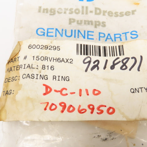 Ingersoll Dresser 150RVH6AX2 Casing Wear Ring