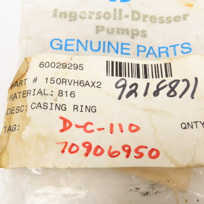 Ingersoll Dresser 150RVH6AX2 Casing Wear Ring