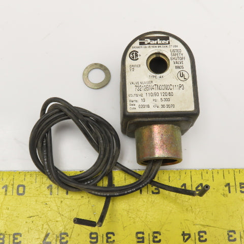 Parker 73212BN4TN00N0C111P3 110/120V Solenoid Coil