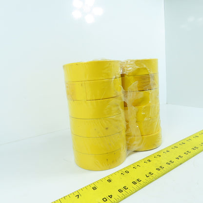 1.2" x 200' Yellow Flexible Plastic Flagging Tape Lot Of 12 Rolls