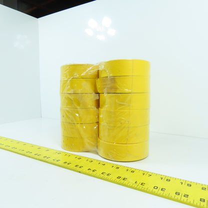 1.2" x 200' Yellow Flexible Plastic Flagging Tape Lot Of 12 Rolls