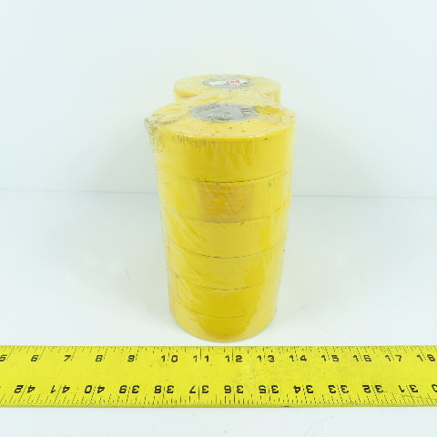 1.2" x 200' Yellow Flexible Plastic Flagging Tape Lot Of 12 Rolls