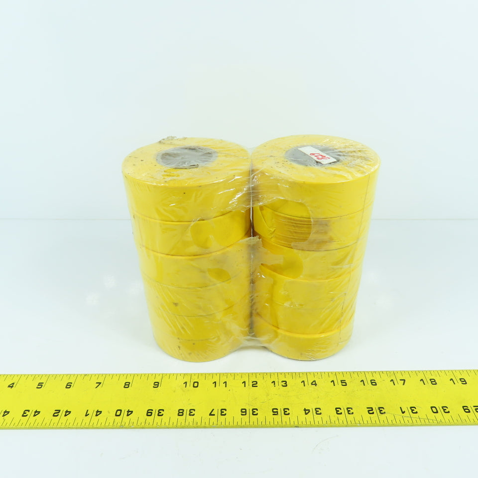1.2" x 200' Yellow Flexible Plastic Flagging Tape Lot Of 12 Rolls