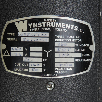 Wynstruments B95CT100 Inline Gear Motor 100RPM 240V 50HZ 1.74A 14mm Shaft Tested
