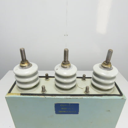 General Electric 51L304KS 2400V 3PH Dielektrol Capacitor 75KVAR 1.25 Gallon