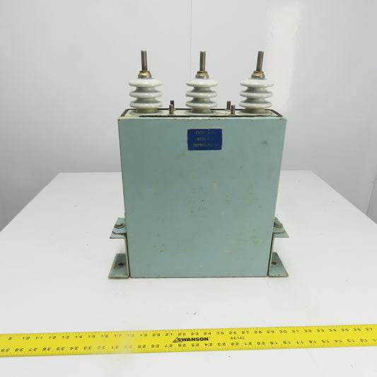 General Electric 51L304KS 2400V 3PH Dielektrol Capacitor 75KVAR 1.25 Gallon