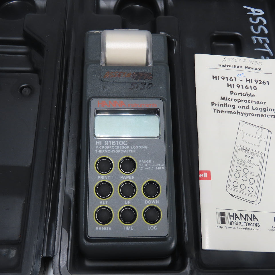 Hanna HI 91610C Microprocessor Printing And Logging Thermohygrometer
