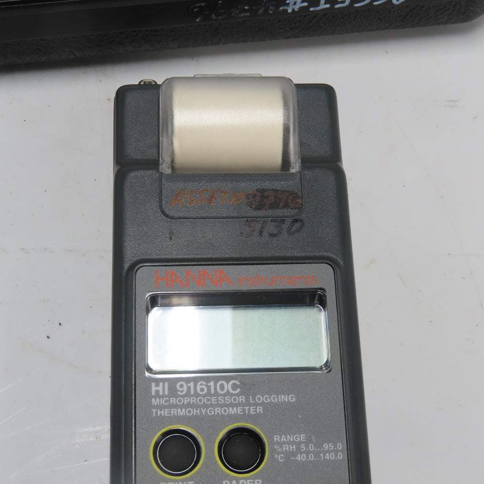 Hanna HI 91610C Microprocessor Printing And Logging Thermohygrometer