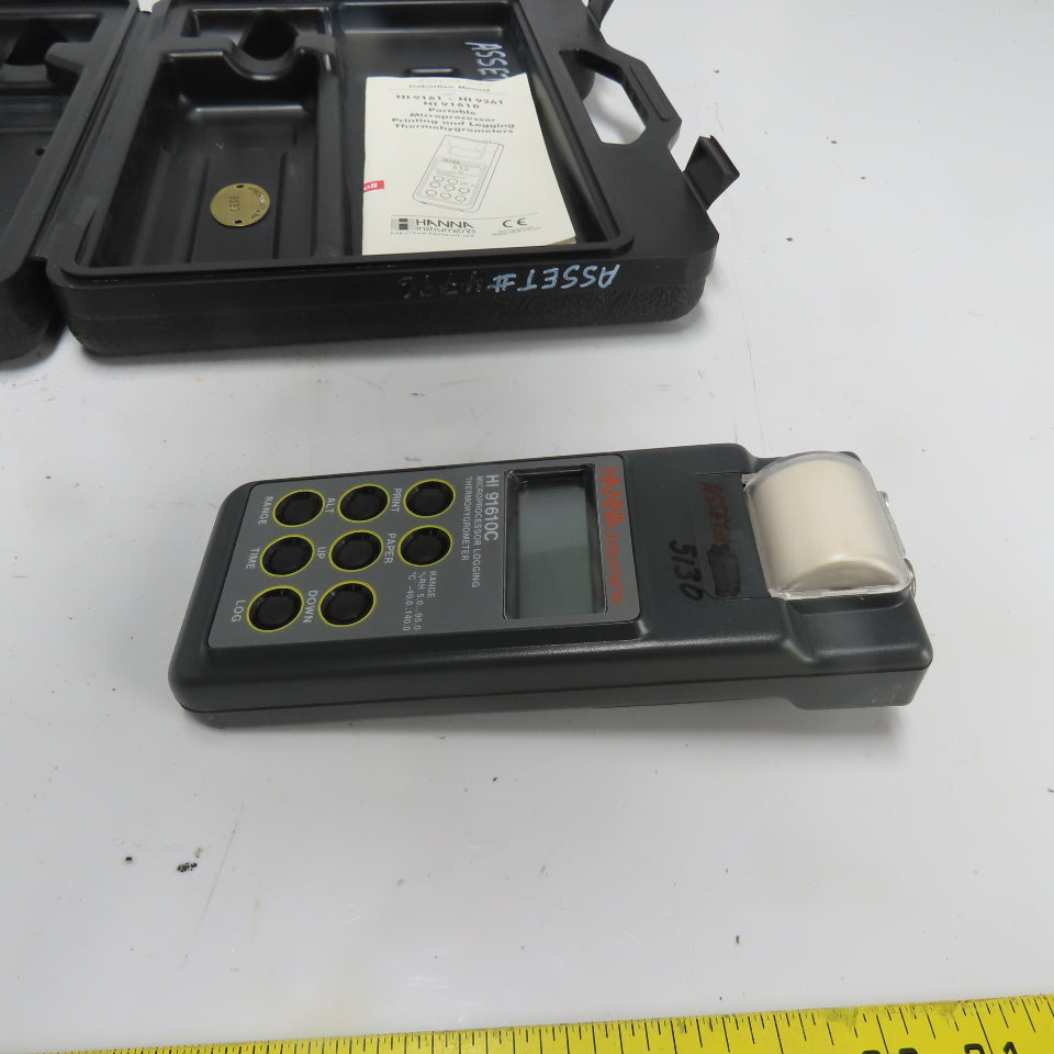 Hanna HI 91610C Microprocessor Printing And Logging Thermohygrometer