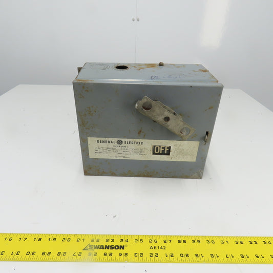 General Electric DFPHA361DE Flex-A-Plug 30A Disconnect Switch 600V 15HP 3Ph