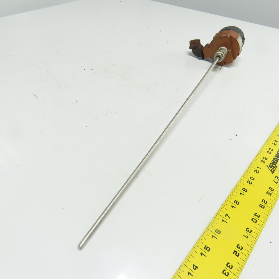 Moore TRY/C-P2/U18-T0/S316 Temperature Transmitter 19" Probe 23-3/4" OAL
