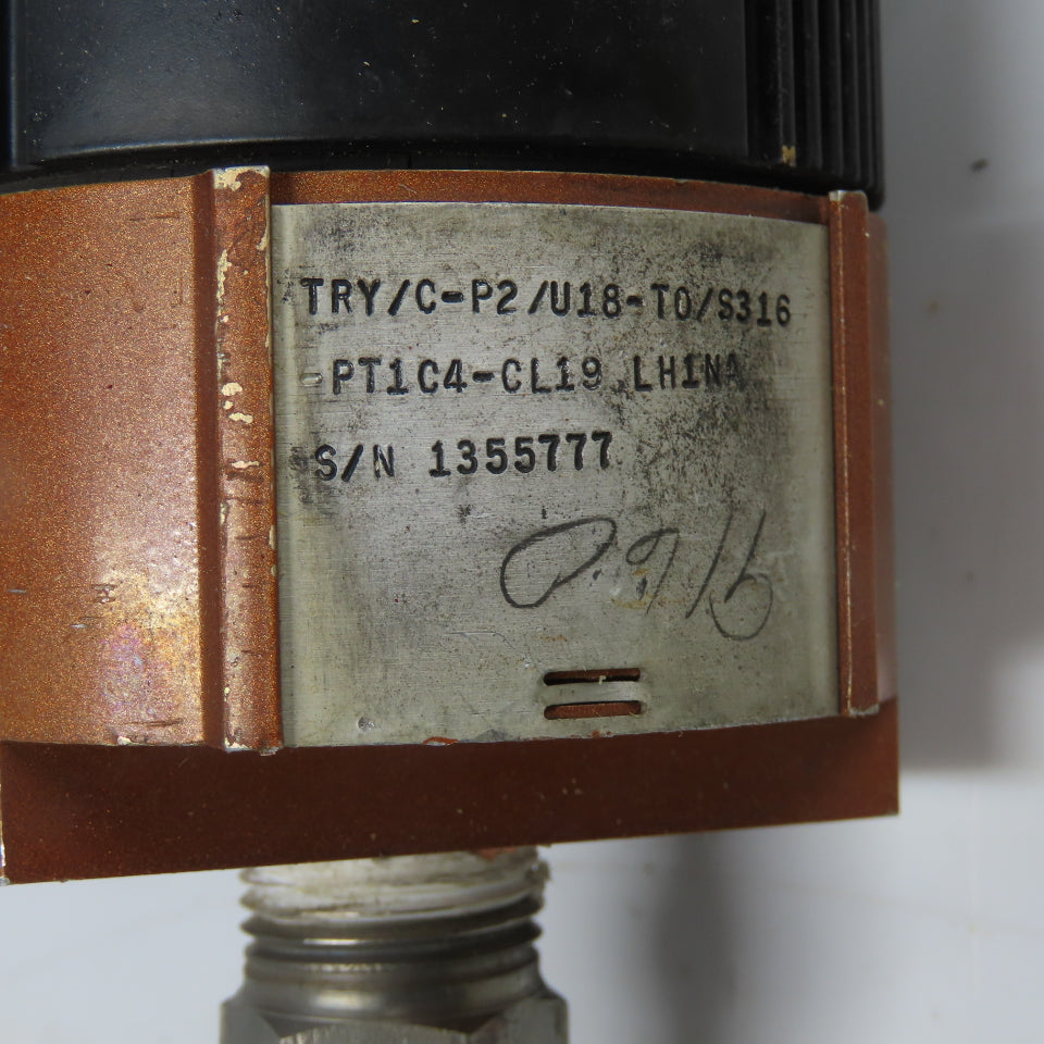 Moore TRY/C-P2/U18-T0/S316 Temperature Transmitter 19" Probe 23-3/4" OAL