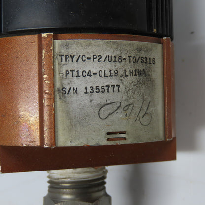 Moore TRY/C-P2/U18-T0/S316 Temperature Transmitter 19" Probe 23-3/4" OAL