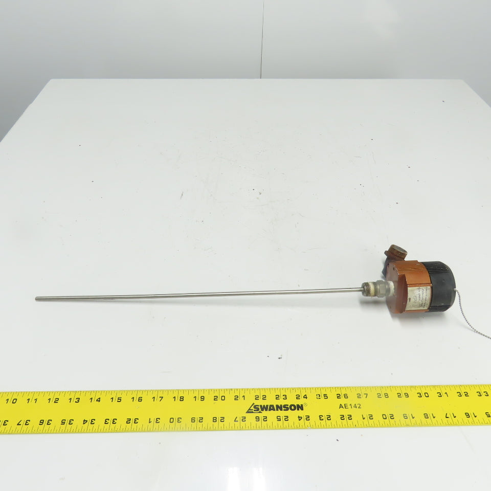 Moore TRY/C-P2/U18-T0/S316 Temperature Transmitter 19" Probe 23-3/4" OAL
