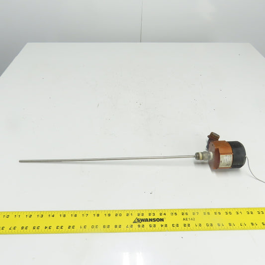 Moore TRY/C-P2/U18-T0/S316 Temperature Transmitter 19" Probe 23-3/4" OAL