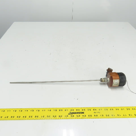 Moore TRY/C-P2/U18-T0/S316 Temperature Transmitter 19" Probe 23-3/4" OAL