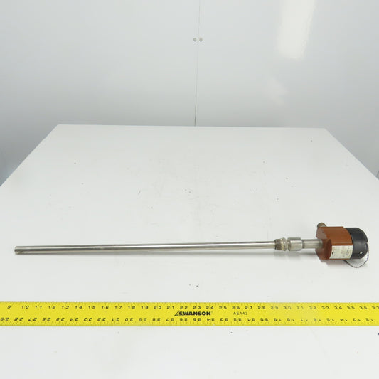 Moore TRY/B-P2/U24-T0/HAST-C Temperature Transmitter 24" Probe 31-1/2" OAL