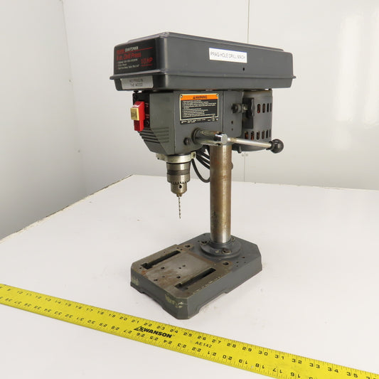 Sears Craftsman 3-Speed 8" 1/3HP Drill Press 120V 1PH 620-1300-3100RPM