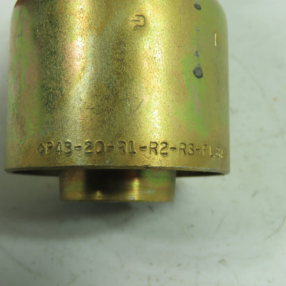 Parker P43-20-R1-R2-R3-FL8A Hydraulic Crimp Hose Fitting