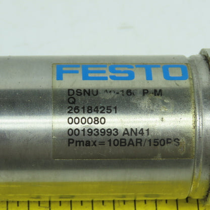 Festo DSNU-40-160-P-M Double Acting Round Air Cylinder 40mm Bore 160mm Stroke