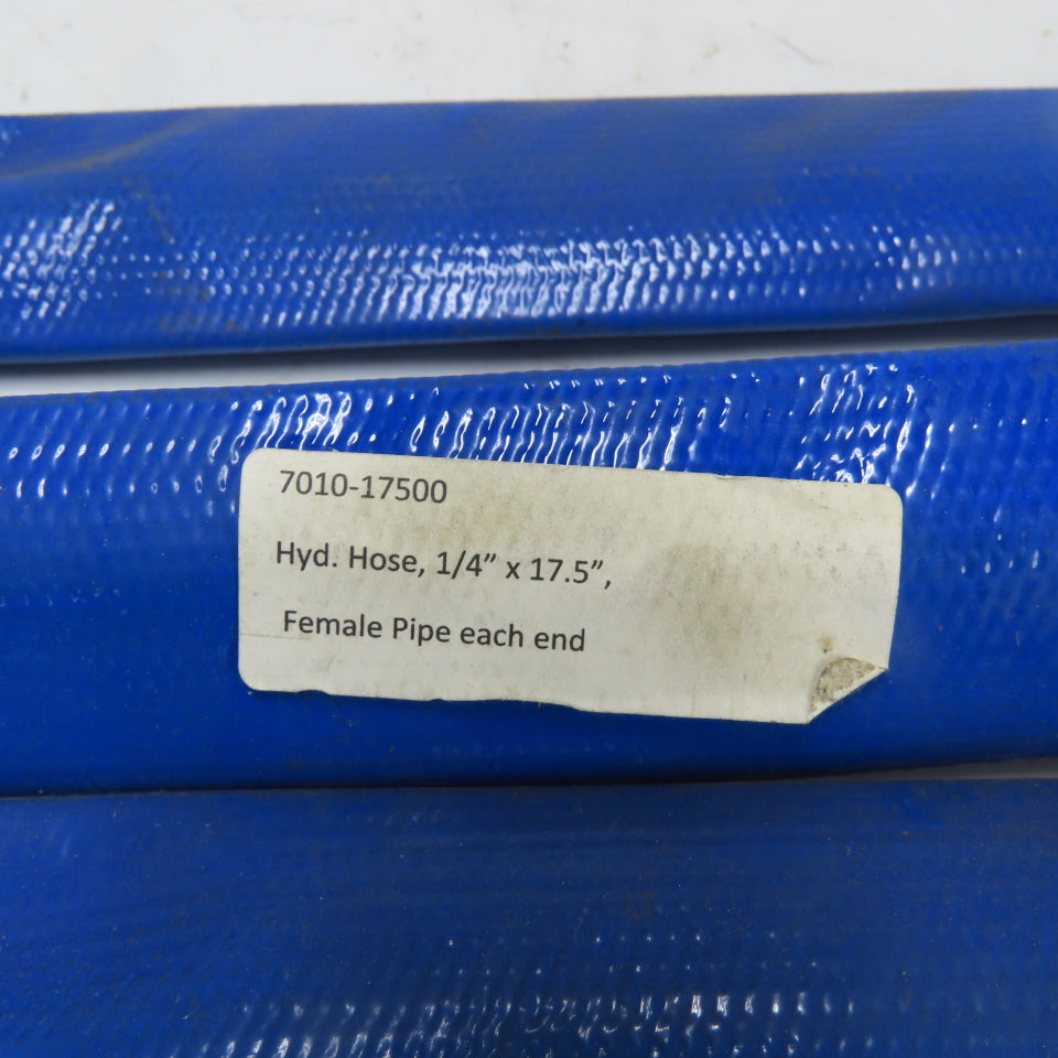 7010-17500 1/4" x 17.5" Female Straight Hydraulic Hose Flare Both Ends Lot Of 5