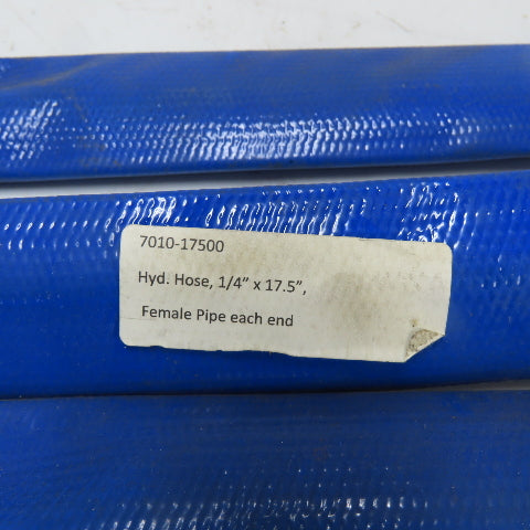 7010-17500 1/4" x 17.5" Female Straight Hydraulic Hose Flare Both Ends Lot Of 5