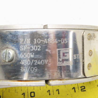 Glenn 10-4884-05 240/480V 650W Band Heater 3-1/2" x 1-1/2"