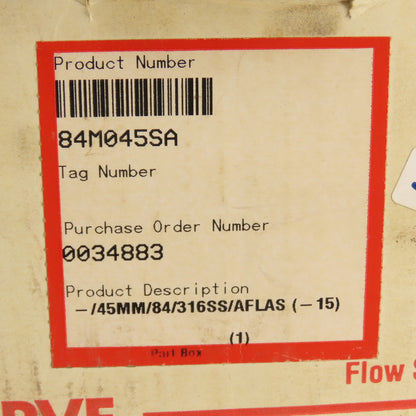 Flowserve 84M045SA -/45mm/84/316SS/AFLAS (-15 Flexible Stator Seal GEB40377615-E