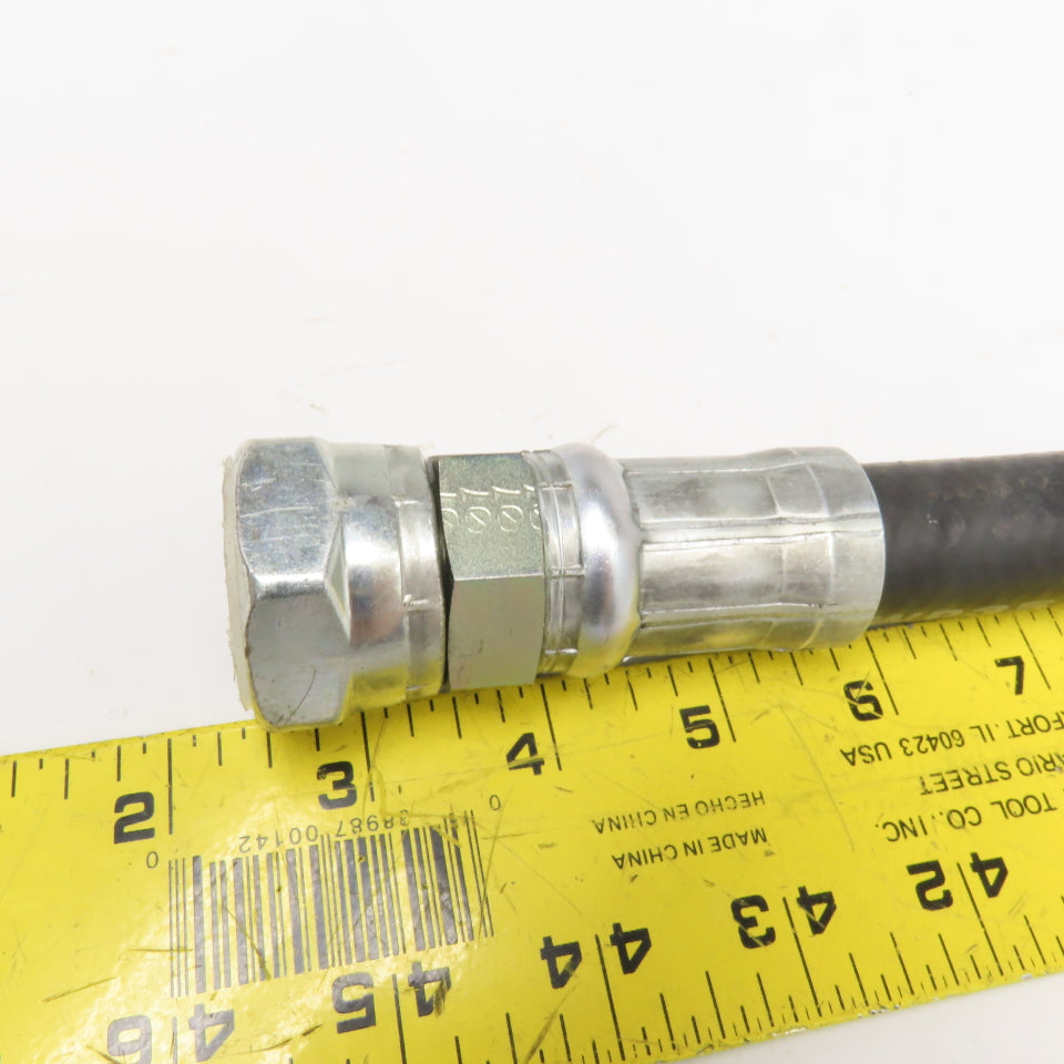 Sumitomo 3/4" (-12) Female Swivel BSP 60° Cone Seat Fitted Hose Assembly 33"