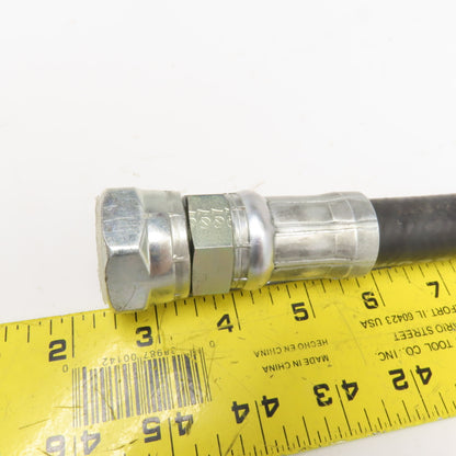 Sumitomo 3/4" (-12) Female Swivel BSP 60° Cone Seat Fitted Hose Assembly 33"