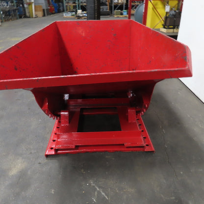 1 Cubic Yard Heavy Duty Self Dumping Trash Scrap Hopper 60" x 36" x 31" Inside