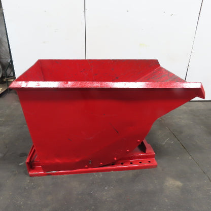 1 Cubic Yard Heavy Duty Self Dumping Trash Scrap Hopper 60" x 36" x 31" Inside