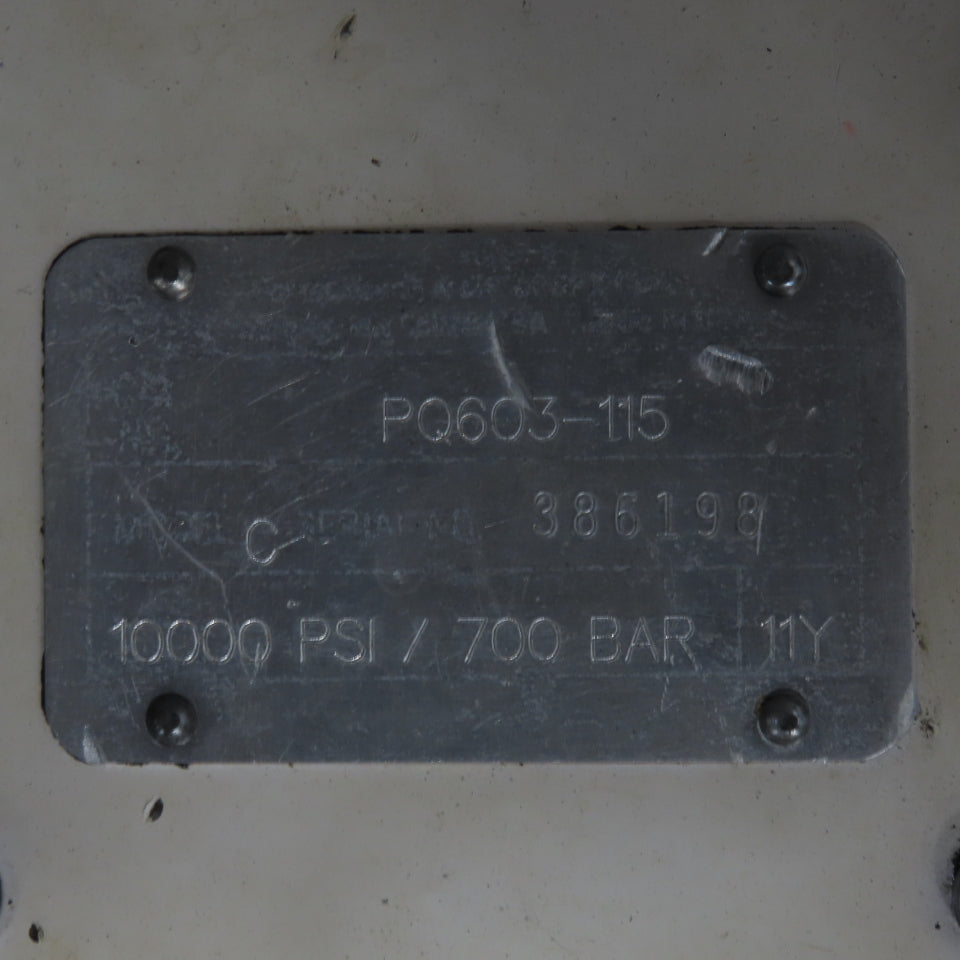 Power Team PQ603-115 Electric Hydraulic Pump 10000PSI Single-Acting