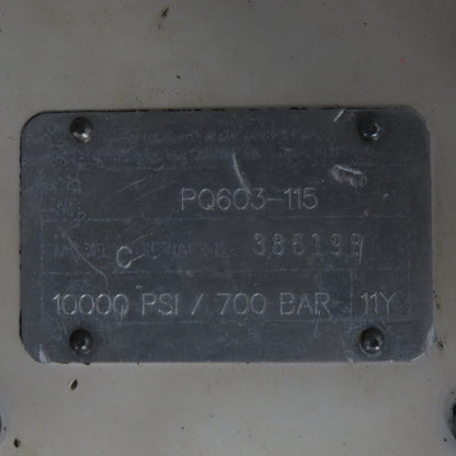 Power Team PQ603-115 Electric Hydraulic Pump 10000PSI Single-Acting