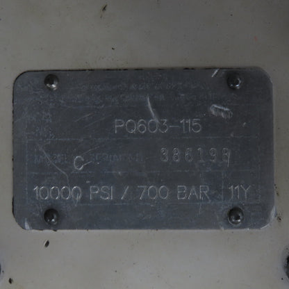 Power Team PQ603-115 Electric Hydraulic Pump 10000PSI Single-Acting