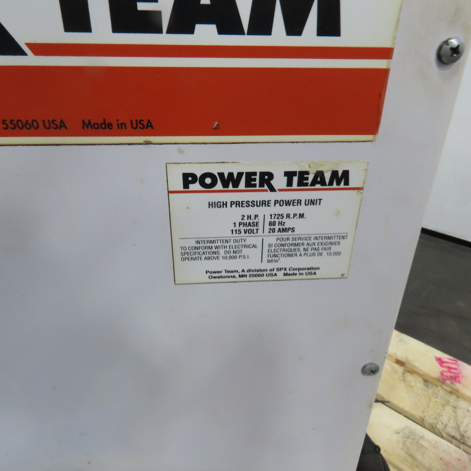 Power Team PQ603-115 Electric Hydraulic Pump 10000PSI Single-Acting