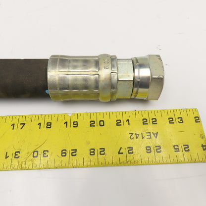 1"(-16) Female Swivel JIS Elbow x 1"(-16) Female Swivel Straight Fitted Hose 32"