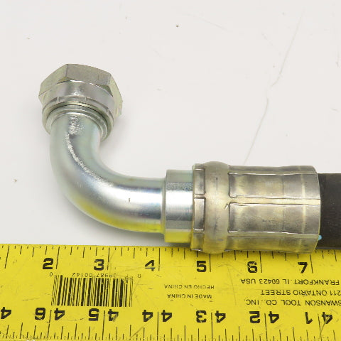 1"(-16) Female Swivel JIS Elbow x 1"(-16) Female Swivel Straight Fitted Hose 32"