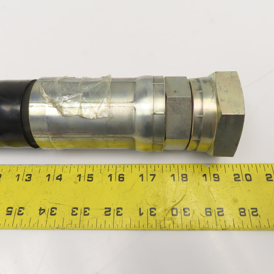 Yokohama 1-1/2" (-24) Female Swivel JIS 30° Cone Straight Fitted Hose 42"