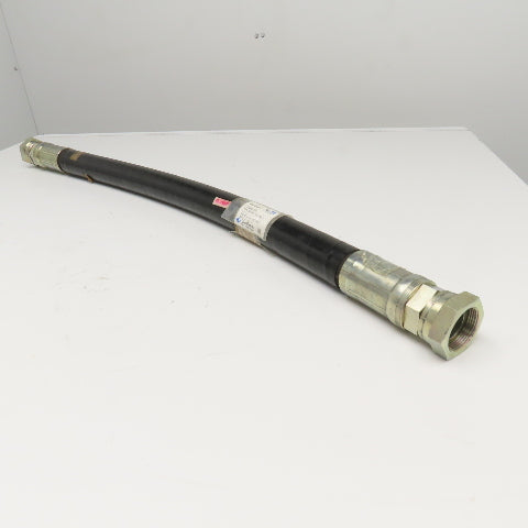 Yokohama 1-1/2" (-24) Female Swivel JIS 30° Cone Straight Fitted Hose 42"