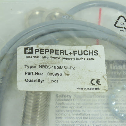 Pepperl + Fuchs NBB5-18GM50-E2 083995 Proximity Sensor 10-30VDC Lot Of 2