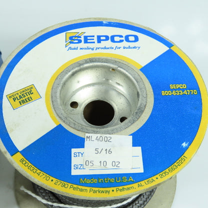 Sepco ML4002 GFO Fiber Graphite PTFE Packing 1.2 Pounds