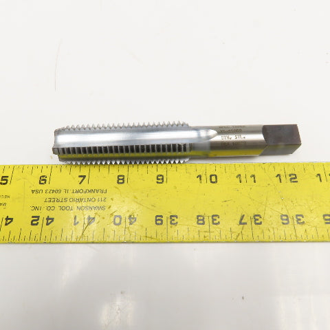 North American X1-21089 1"-8 NC-5 Plug Tap Straight Flute TiAIN Coated