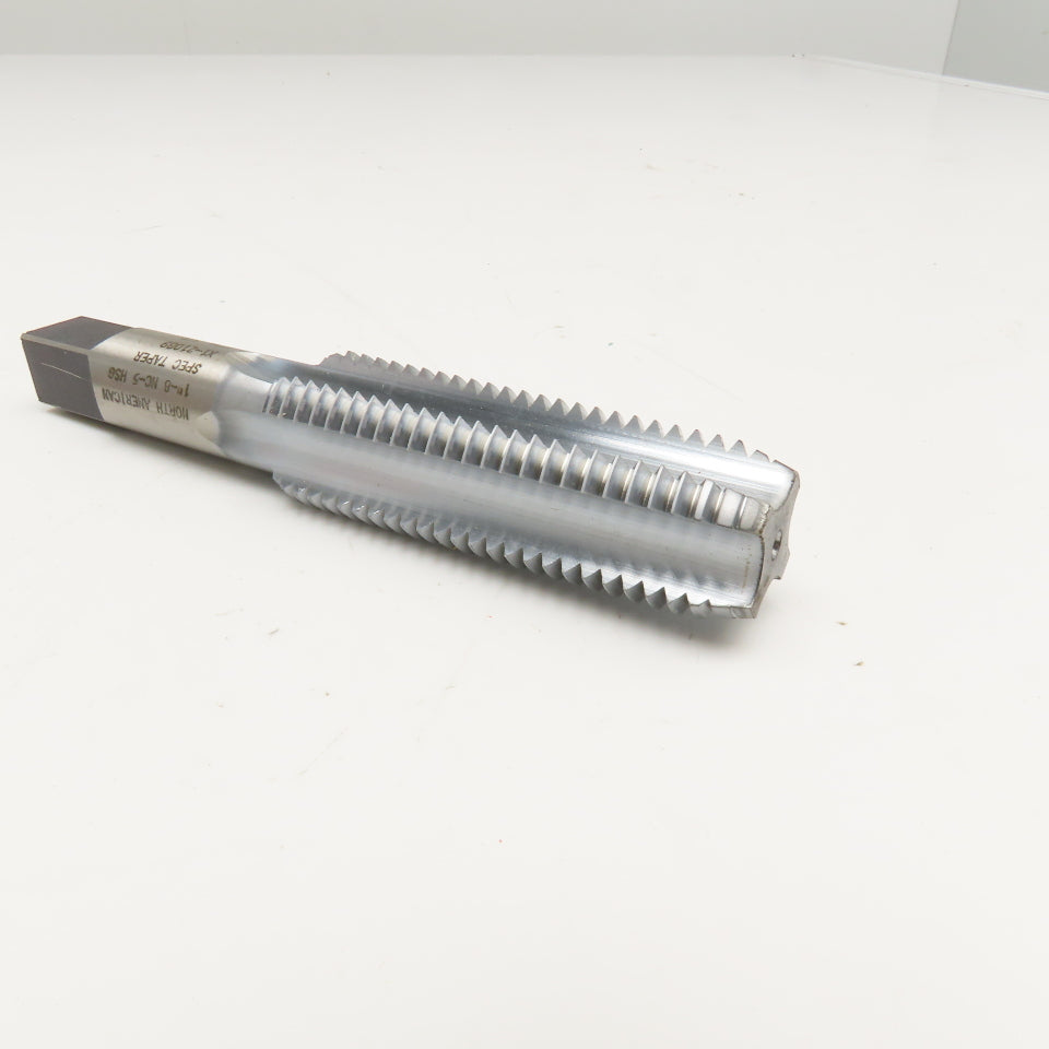 North American X1-21089 1"-8 NC-5 Plug Tap Straight Flute TiAIN Coated