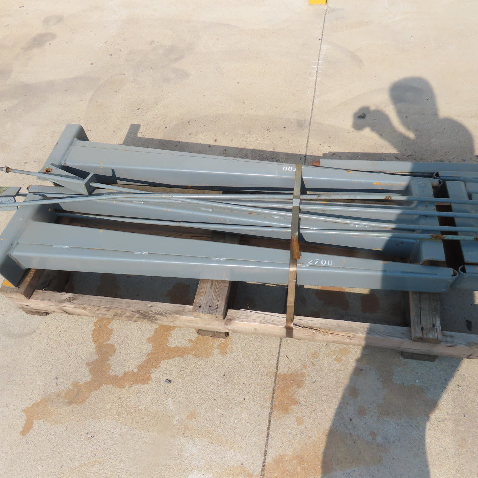 12' Tall Single Sided Cantilever Storage Rack 48" Deep 6' W In-between Arms