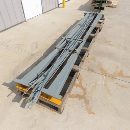 12' Tall Single Sided Cantilever Storage Rack 48" Deep 6' W In-between Arms